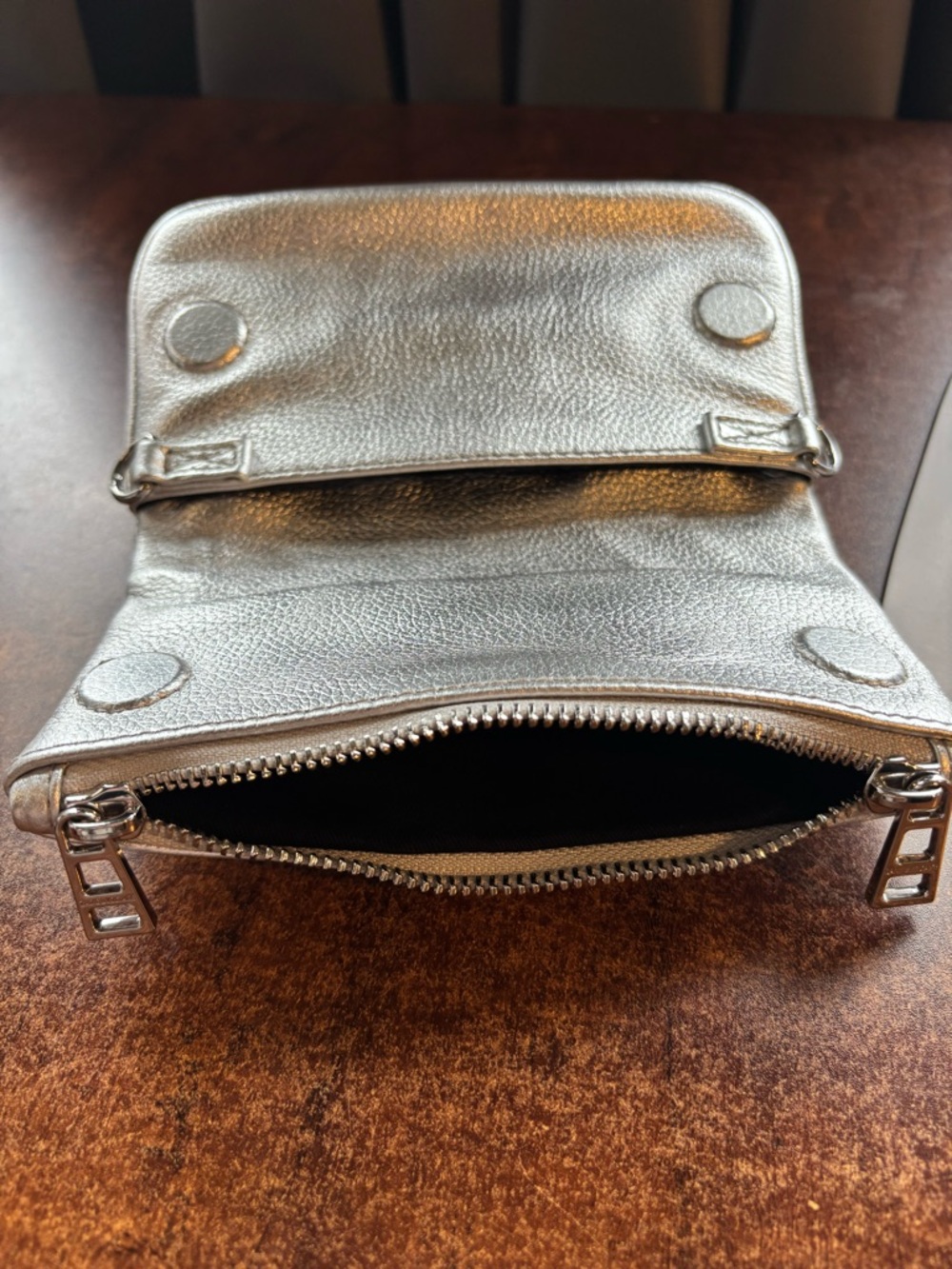 Zadig & Voltaire Pochette Rock Nano Clutch Metallic - Picture 8 of 12